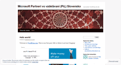 Desktop Screenshot of pilslovensko.wordpress.com