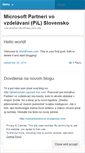Mobile Screenshot of pilslovensko.wordpress.com