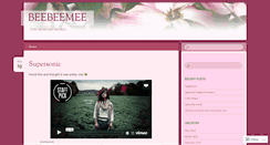 Desktop Screenshot of beebeemee.wordpress.com