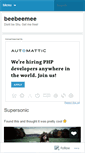 Mobile Screenshot of beebeemee.wordpress.com