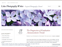 Tablet Screenshot of lilacphotography.wordpress.com