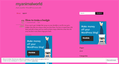 Desktop Screenshot of myanimalworld.wordpress.com