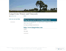 Tablet Screenshot of langetwinswineryandvineyards.wordpress.com