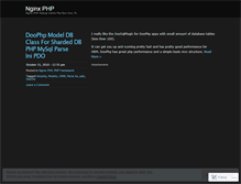 Tablet Screenshot of nginxphp.wordpress.com