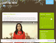 Tablet Screenshot of justbenow.wordpress.com