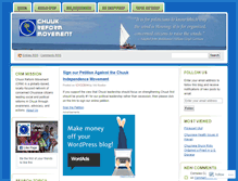 Tablet Screenshot of chuukreform.wordpress.com