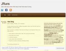 Tablet Screenshot of jruns.wordpress.com