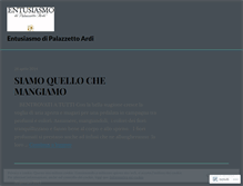 Tablet Screenshot of palazzettoardi.wordpress.com