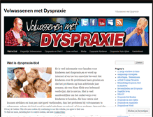 Tablet Screenshot of dyspraxievolwassenen.wordpress.com