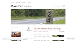 Desktop Screenshot of mileposting.wordpress.com