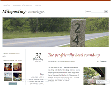 Tablet Screenshot of mileposting.wordpress.com