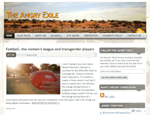 Tablet Screenshot of angryexile.wordpress.com