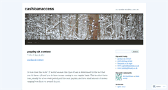 Desktop Screenshot of cashloanaccess.wordpress.com