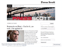 Tablet Screenshot of justpressscott.wordpress.com