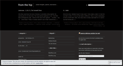 Desktop Screenshot of fromthehip1.wordpress.com