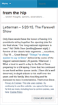 Mobile Screenshot of fromthehip1.wordpress.com