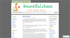 Desktop Screenshot of bountifulchaos.wordpress.com