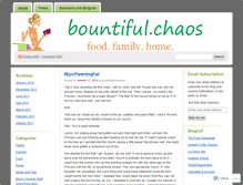 Tablet Screenshot of bountifulchaos.wordpress.com
