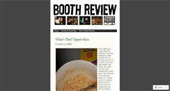 Desktop Screenshot of boothreview.wordpress.com