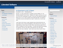 Tablet Screenshot of liberatedsoftware.wordpress.com