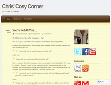 Tablet Screenshot of chriscosycorner.wordpress.com