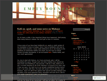 Tablet Screenshot of emptyboundaries.wordpress.com