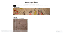 Desktop Screenshot of mariannelund.wordpress.com