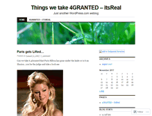 Tablet Screenshot of 4granted.wordpress.com