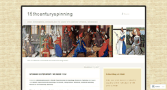 Desktop Screenshot of 15thcenturyspinning.wordpress.com