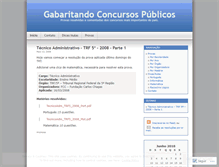 Tablet Screenshot of gabaritando.wordpress.com