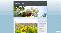 Desktop Screenshot of brightheartsinging.wordpress.com
