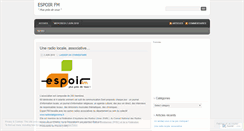 Desktop Screenshot of espoirfm.wordpress.com