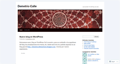 Desktop Screenshot of demetriocalle.wordpress.com