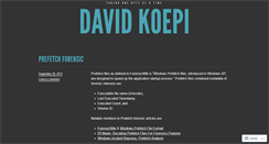 Desktop Screenshot of davidkoepi.wordpress.com