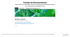 Desktop Screenshot of fuentesdocumentales.wordpress.com