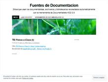 Tablet Screenshot of fuentesdocumentales.wordpress.com