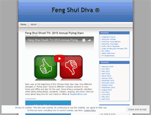 Tablet Screenshot of fengshuidiva.wordpress.com