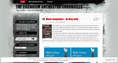 Desktop Screenshot of eigenheimorchestra.wordpress.com