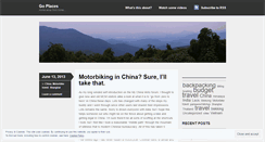 Desktop Screenshot of goplaces.wordpress.com