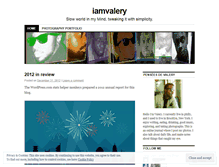 Tablet Screenshot of iamvalery.wordpress.com
