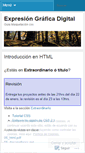 Mobile Screenshot of expresiongraficadigital.wordpress.com