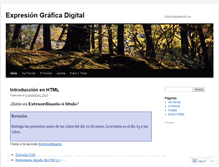 Tablet Screenshot of expresiongraficadigital.wordpress.com