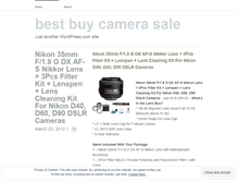 Tablet Screenshot of bestbuycamerasale.wordpress.com