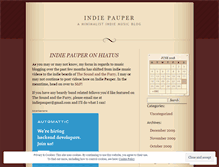 Tablet Screenshot of indiepauper.wordpress.com