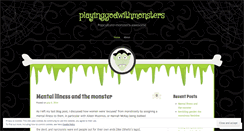 Desktop Screenshot of playinggodwithmonsters.wordpress.com