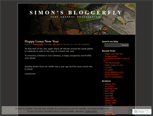 Tablet Screenshot of bloggerfly.wordpress.com