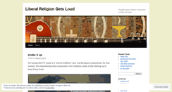 Desktop Screenshot of liberalreligiongetsloud.wordpress.com