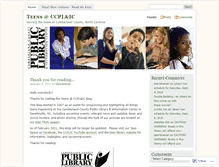 Tablet Screenshot of ccplic4teens.wordpress.com