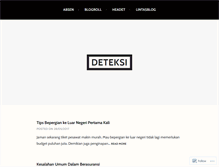 Tablet Screenshot of deteksi.wordpress.com