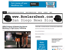 Tablet Screenshot of bowlersdesk.wordpress.com